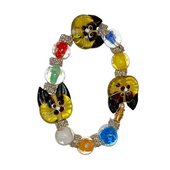 Glass Cat Face Beads for ROBIN - Picture 2 of 5